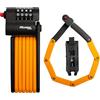 Master Lock, Lucchetto pieghevole per bicicletta a combinazione con maglie in acciaio temprato, supporto e staffa di montaggio inclusi, 80 cm