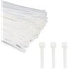 ERKO Fascette plastica bianche 200 x 7,6 mm 25 pezzi di cablaggio professionali, Resistente allatemperature, Resistenza alla rottura 54kg, forte