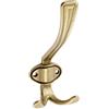 GTV - Appendiabiti grande Coruña - Superficie: Ottone Antico - Altezza: 158 mm Larghezza: 66 mm - Appendiabiti per porta, bagno, cucina, corridoio, ufficio, fai da te, in metallo, appendiabiti,