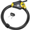 Master Lock 8420EURD Cavo Regolabile Antifurto da 30 cm a 4.5 m, Python ottimo per Strumenti, Attrezzature Sportive, Mobili da Giardino Nero/Giallo, 4.5 m