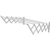 Amig - Stendibiancheria da parete estensibile - Misure: 130x14x3 cm - Superficie di stenditura: 6,5 m - Alluminio inox - Viteria in acciaio inox - Per interni ed esterni - Facile installazione