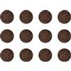 cyclingcolors 12x Copriviti adesivi 40 mm plastica viti copertura coperchi tappi riparazione mobili, Béton marron