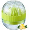 Westmark Spremiagrumi compatto con vaschetta e coperchio, Diametro: 7,2 cm, Capacità: 50 ml, Plastica, Fresh and Fruity, Trasparente/Verde, 30932280