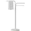 Gedy 28310200000 Winny bagno bianco con braccia mobili, Misure e peso: 89X25X43,6 CM & 3,5 KG, Porta asciugamano realizzato in acciaio inox e Cromall, Design R&S, 2 anni di garanzia, Unica
