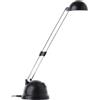 Brilliant Lampada da scrivania a LED con luce bianca calda - lampada da scrivania orientabile con interruttore a levetta - lampada da comodino in nero - 650 lumen e 2700 Kelvin - regolabile in altezza