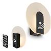 BRILONER Sticklights - Lampada parete senza fili con rilevatore di movimento, batteria ricaricabile, staccabile magneticamente, applique a batteria, applique da interno, 15x3,7x14,7 cm, nero