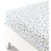 Caleffi Lenzuolo con angoli inferiore Pois Singolo Blu in Cotone - 69158