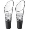 Westmark Simo beccucci per travasare - versatore per vino di alta qualità con ventilazione, accessorio adatto a molte bottiglie di vino, chiusura affidabile - plastica, acciaio inox, 2 pz.
