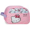 Hello Kitty Sanrio Hello Kitty Bows borsa a tracolla e astuccio in poliestere, scomparto principale, Joumma Bags