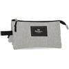 Pepe Jeans Aris Evergreen Astuccio Triplo Grigio 22x12x5 cm Poliestere by Joumma Bags
