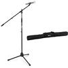 TIGER MCA34-BK Asta a giraffa per microfono con base a treppiede - colore nero
