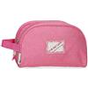 Pepe Jeans Luna Beauty Case Due Scomparti Adattabile Rosa 26x16x12 cm Poliestere