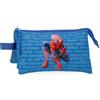 Marvel Joumma Marvel Spiderman Vigilante Custodia Tripla Blu 22x12x5 cm Poliestere 1,32L, blu, Taglia unica, Astuccio triplo
