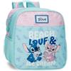 Disney Joumma Stitch Beach & Love Zaino per l'Asilo Verde Turchese 23x25x10 cm Poliestere 5.75L