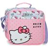 Hello Kitty Sanrio Hello Kitty Bows Trousse Adattabile con Tracolla Rosa 23x23x11 cm PVC