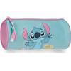 Disney Joumma Stitch Little Destruction Estuche Redondo Turquesa Verde 20x8,5x8,5 cm PVC