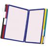 Durable Leggio da parete Vario Wall 10, portadocumenti da parete con 10 pannelli, espositore da parete A4, cavalierini rimovibili, assortiti, 556700
