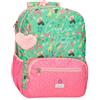 Enso Garden Party Zaino scuola adattabile a carrello Multicolore 32 x 42 x 15 cm Poliestere, multicolore, 32x42x15 cms, Zaino scuola adattabile a carrello