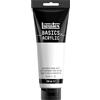 Liquitex 88700243 Basics - Pittura acrilica, Pigmenti per artisti monopigmentati, Resistente alla luce, durevole nel tempo, Finitura satinata, Tubo da 250 ml - Bianco Trasparente Per Mescolanze
