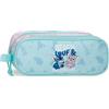 Disney Joumma Disney Stitch Beach & Love Neceser Dos Compartimentos Turquesa Verde 23x9x7 cm Poliestere