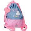 Enso Dreamer Zaino per bambini, zaino per la scuola, realizzato in poliestere, ruote doppie a rotazione multidirezionale, molteplici modi per usarlo, blu, Sack-Rucksack, Zaino sacco