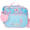 Enso Jungle Mood, borsa a tracolla, organizzare, vari scomparti. Rosa e blu, blu, Tracolla