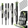 Tracer AMK5 Kit da 5 Pennarelli da Costruzione con Custodia Magnetica, Matita Carpentiere, Punta Lunga e Anti-Intasamento