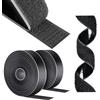 AiQInu Feltro Adesivo Forte, 5m x 30mm Feltro Adesivo Forte Biadesivo, Sistema Di Fissaggio Hook & Loop, Nastro A Strappo Per Tessuto DIY