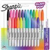 Sharpie Glam Pop Pennarelli indelebili | Punta fine per dettagli decisi | Colori assortiti | 24 pennarelli