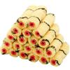 ProDec Big Box 20 confezioni da 4 pollici in tessuto medio per una verniciatura liscia con pitture ad emulsione commerciali e fai-da-te su pareti e soffitti interni, set di rulli per pittura da 4".