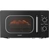 COMFEE' Forno a Microonde con Grill, 20 Litri, Microonde 700W, Grill 1000W, 5 Livelli di Potenza, Funzione Grill, Timer 1-35 min, Design Compatto, Nero-CMO-MG202NC(BK)