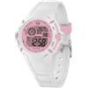 ICE-WATCH - ICE digit explorer White pink - Orologio Bianco e rosa da Bambine con Cinturino in silicone - 024001 (Small)