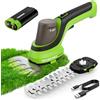 WORKPRO 7,2 V Tagliaerba a Batteria 2 in 1, Tagliasiepi e Cesoie senza Fili, 2 Lame, Larghezza 100 mm, Lunghezza 150 mm, Batteria 2000 mAh, per Bordi Prato e Arbusti