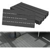 Aufun 6 piastrelle in WPC per terrazze, in plastica, effetto legno, con sistema a clic, 30 x 60 cm, acqua filtrabile, per balcone (1 m², antracite)
