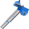 PATIKIL 40mm Forstner Punte per Trapano, 1pz Foro Sega Coclea Apri Tungsteno Carburo per Legno Cerniera Lavorazione Legno Foro Foratura, Blu Grigio