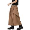 Generic Pantaloni da Uomo Streetwear Casual, Gonna, Gamba Larga, Pantaloni Harem, Kimono Harajuku Giapponesi Larghi, caffè, Taglia Media