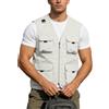 Generisch Gilet da lavoro estivo da uomo, con tasche, ad asciugatura rapida, leggero, sottile, traspirante, per pesca, sport, caccia, pesca