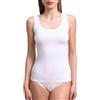 EGI Canotta Spalla Larga Donna Micromodal Senza Maniche Intimo Elegante Morbido Made in Italy (IT, Testo, M, Regular, Regular, Bianco)