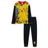 Pokémon Pokemon Pigiama Bambino a Maniche Lunghe (Nero/Giallo 11-12 Anni)