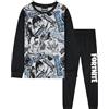 Get Trend Fortnite Pigiama Bambino Set, Lungo Pigiami Bambini Adolescenti, Gioco Abbigliamento da Casa, Regalo Ragazzo (13-14 Anni, Bianco/Nero Fortnite)