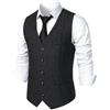 Generisch Costume da uomo anni '20 - Abito vintage con gilet e accessori, autentico costume da gangster per carnevale, feste a tema ed eventi cosplay.