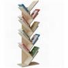 Baroni Home Libreria ad Albero Salvaspazio a 8 Ripiani Scaffale Portalibri Verticale da Terra per Soggiorno, Studio e Cameretta, 20x40x127 cm Naturale