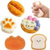 Henjunu 5 Pezzi Squishy Set,Fufu Squishy,Mochi SquishyGiocattoli da Schiacciare | Squeeze Toys Squishy Giocattoli,Stress Relief Squeeze,Antistress Giocattolo per Bambini e Adulti,Regali di Natale