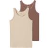 Name IT NKFTANK Top 2P Peyote Lace Noos, Canottiera Bambina, Peyote, 146/152