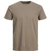 JACK & JONES JJEORGANIC Basic Tee SS O-Neck Noos, T-Shirt, Uomo, Cloud Dancer/Stripes: Navy Blazer, XXL