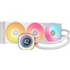 CORSAIR iCUE LINK TITAN 360 RX LCD Raffreddatore CPU a Liquido - Motore di Raffreddamento FlowDrive - Intel LGA 1851/1700, AMD AM5/AM4 - 3x RX120 Ventole RGB - iCUE LINK System Hub Incluso - Bianco