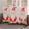 PETTI Artigiani Italiani - Coppia di Federe Cuscino 40x40 cm in Microfibra, Federe Natalizie, Cuscini Arredo di Natale Camera da Letto, Divano, Salotto, Set 2 Fodere Copricuscino, Federa Xmas 6