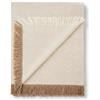 Martina Home Spiga Foulard Multiuso, 80% Cotone, 20% Poliestere, Ecru e Beige, 130 x 180 cm