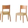 Martina Home Tunez Pack 6 unità di copridisedia per sedie colore Beige, Confezione da 6 posti