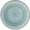 Quid Set 6 ciotole per zuppa in ceramica gres | piatti fondi turchese 18 cm, Aqua, standard